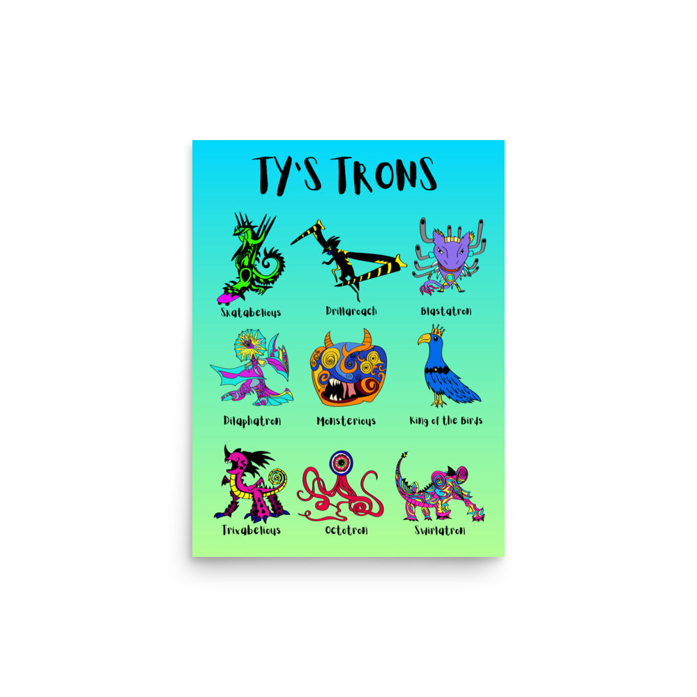 Ty's Trons 12x16 Poster