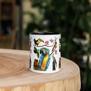 Birds Mug with Color Inside