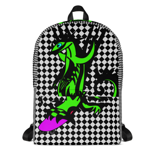 checkered backpack