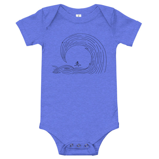 "Wave Rider" Baby short sleeve one piece