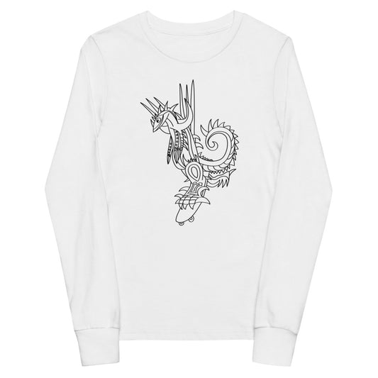 "Skatabelious" Youth long sleeve tee